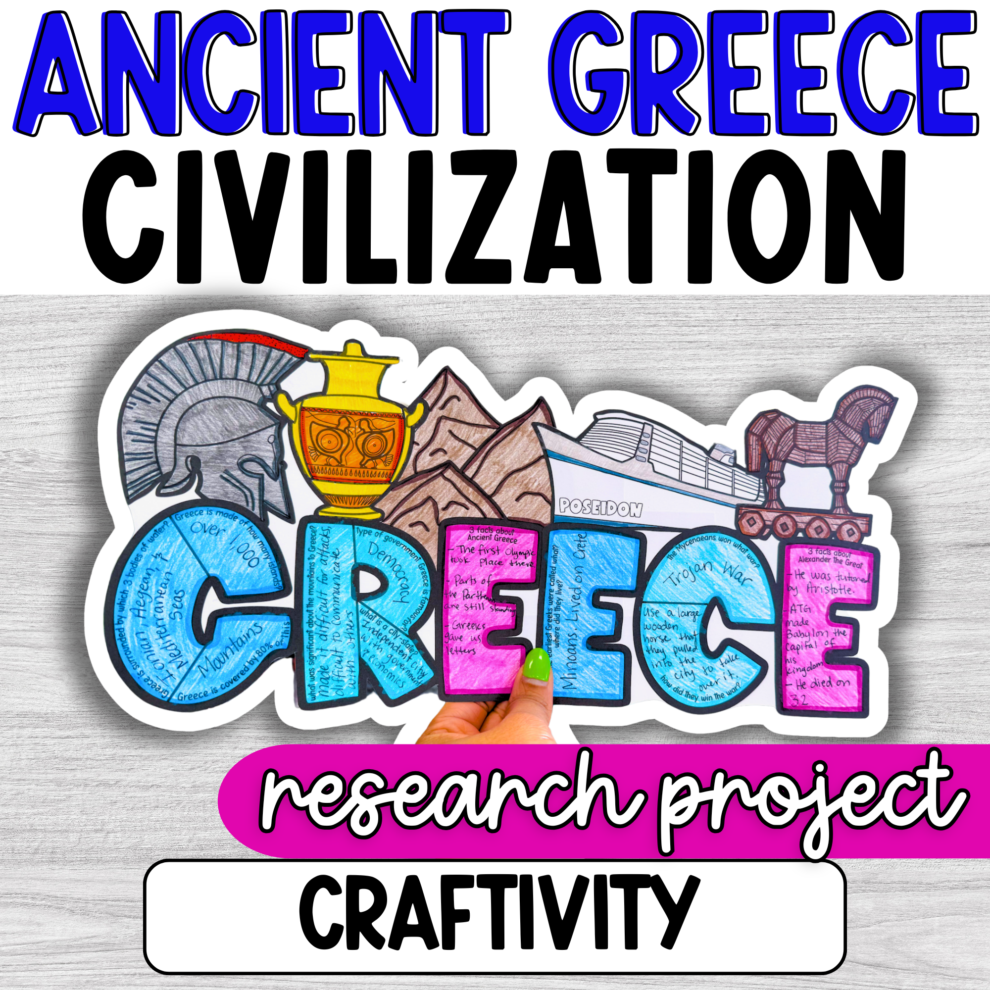 Ancient Greece Civilization Project – Teacher Noire