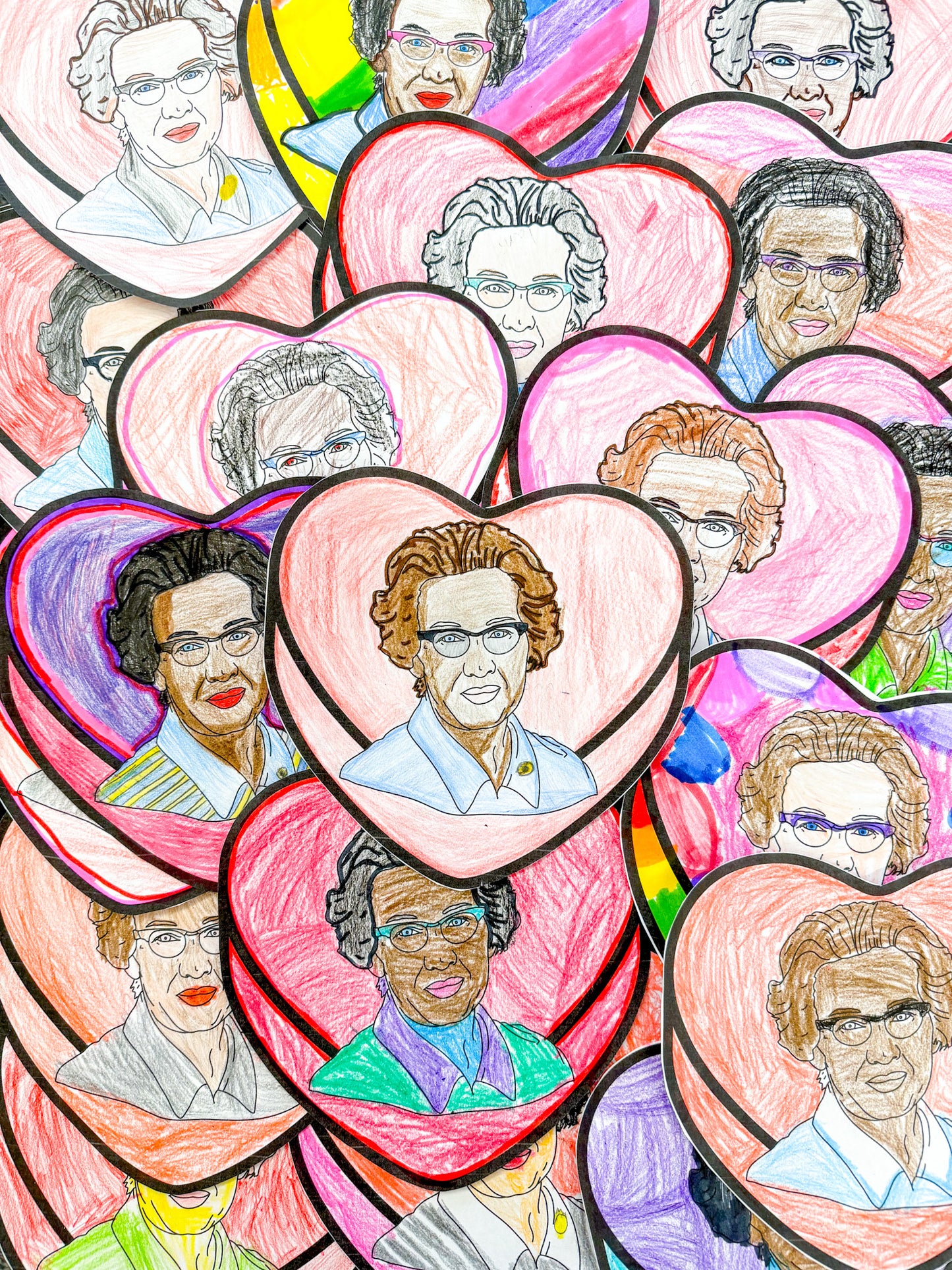Black History Valentine's Day Coloring Pages