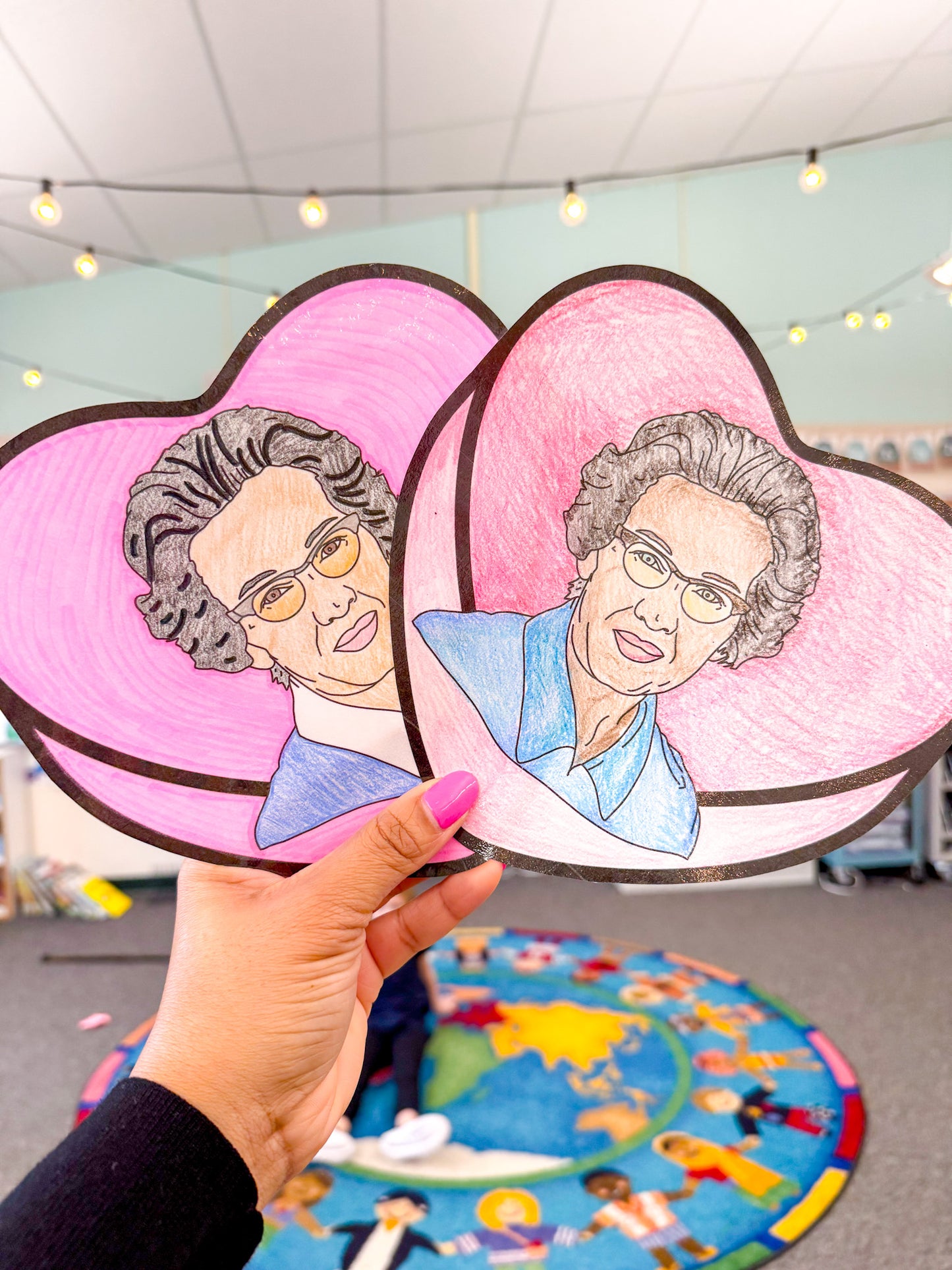 Black History Valentine's Day Coloring Pages