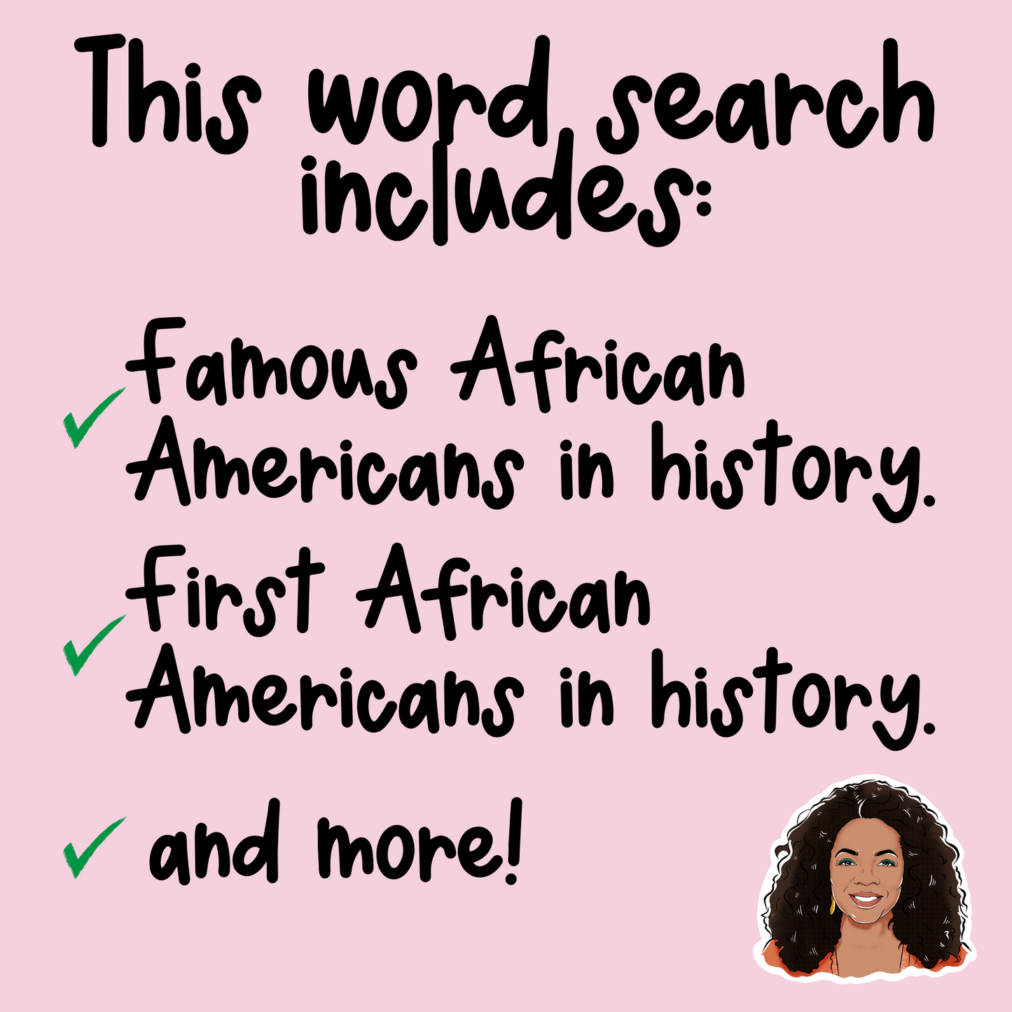 Black History Month Word Search Puzzle