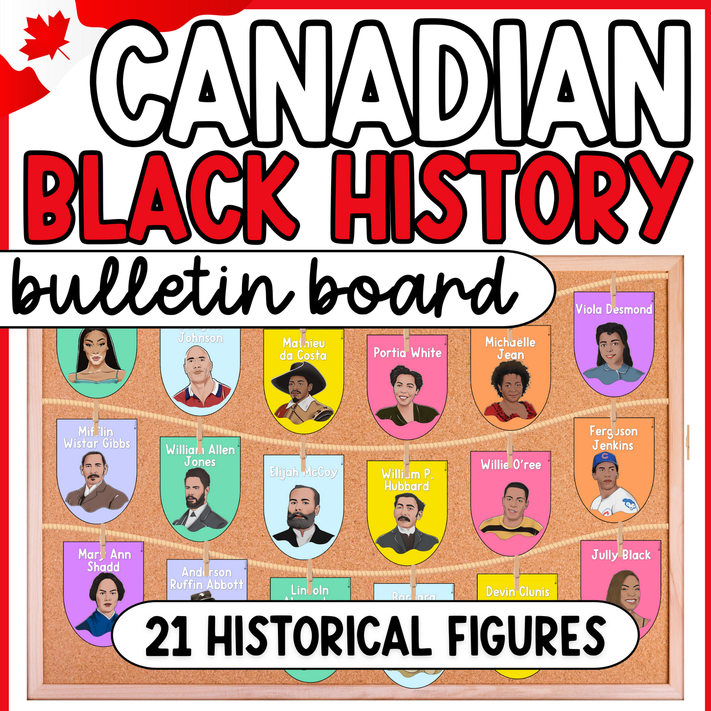 Canadian Black History Month Bulletin Board