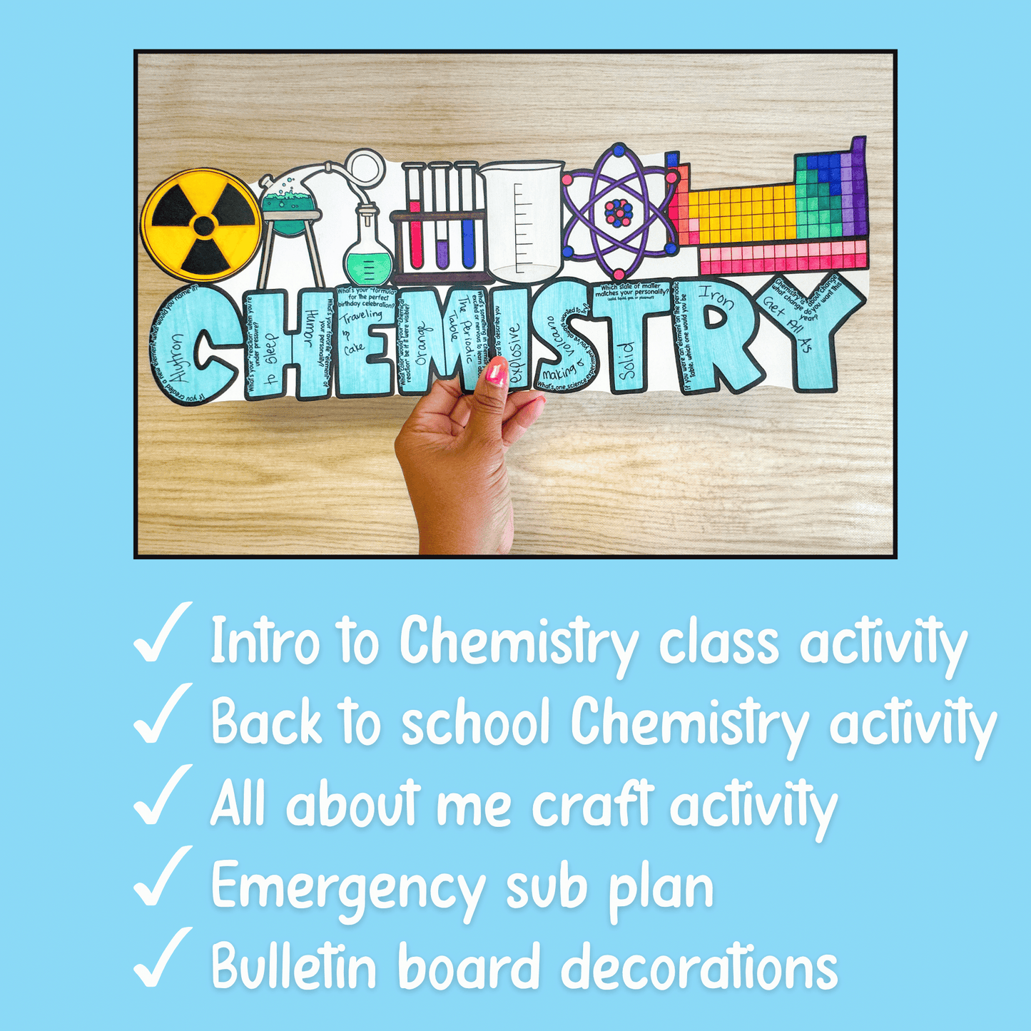 Chemistry All About Me Craft