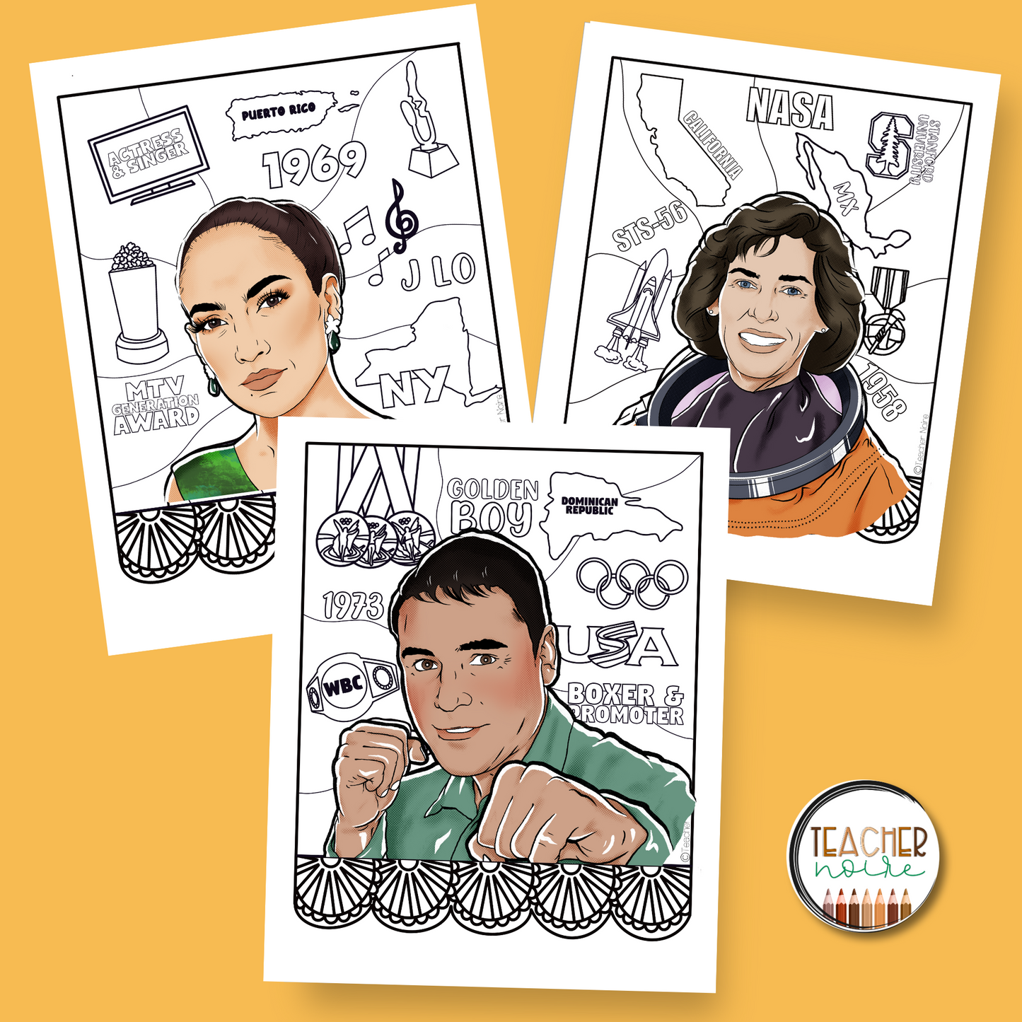 Hispanic Heritage Coloring Pages