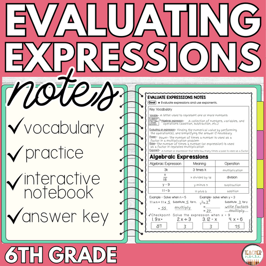Evaluating the Expressions Guided Notes