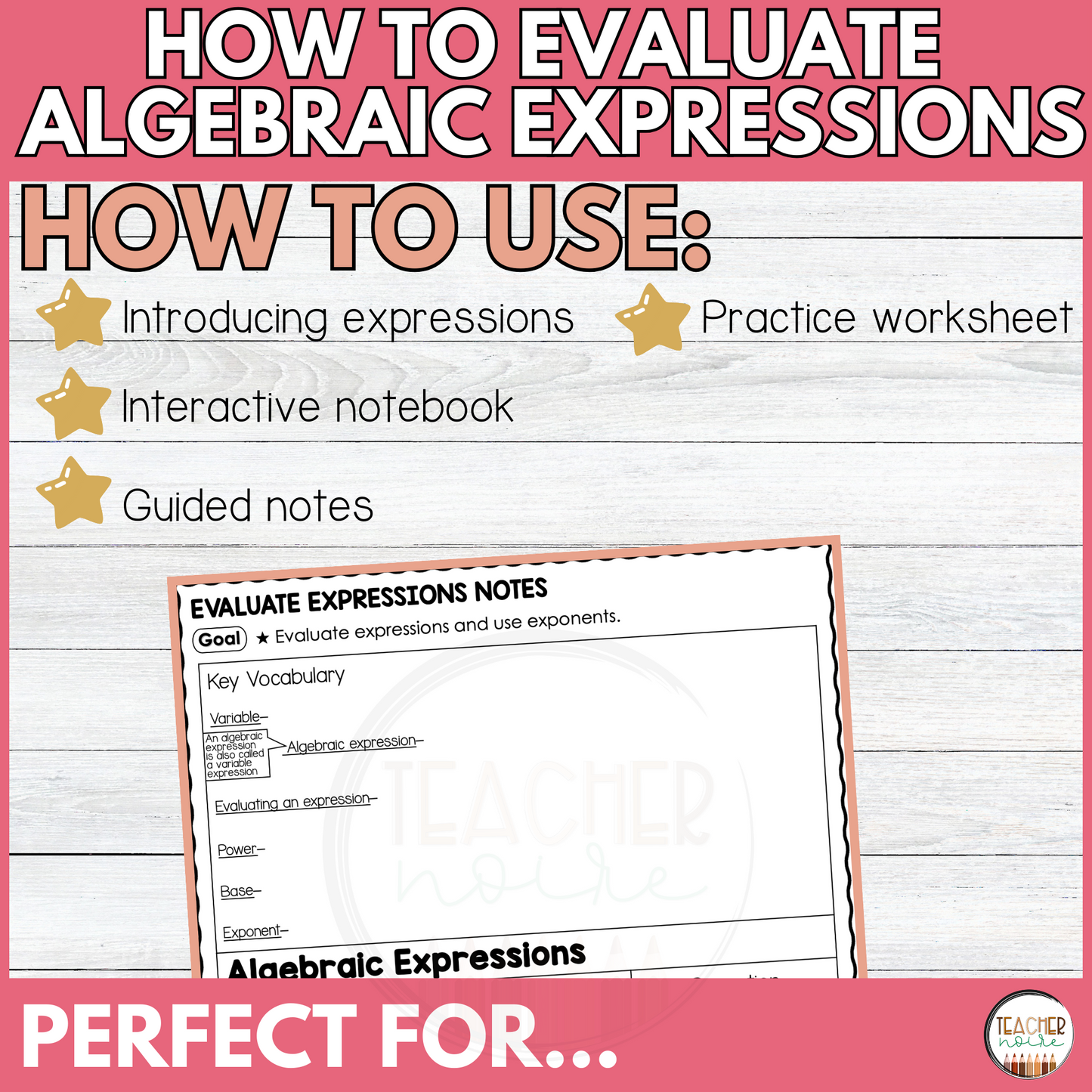 Evaluating the Expressions Guided Notes