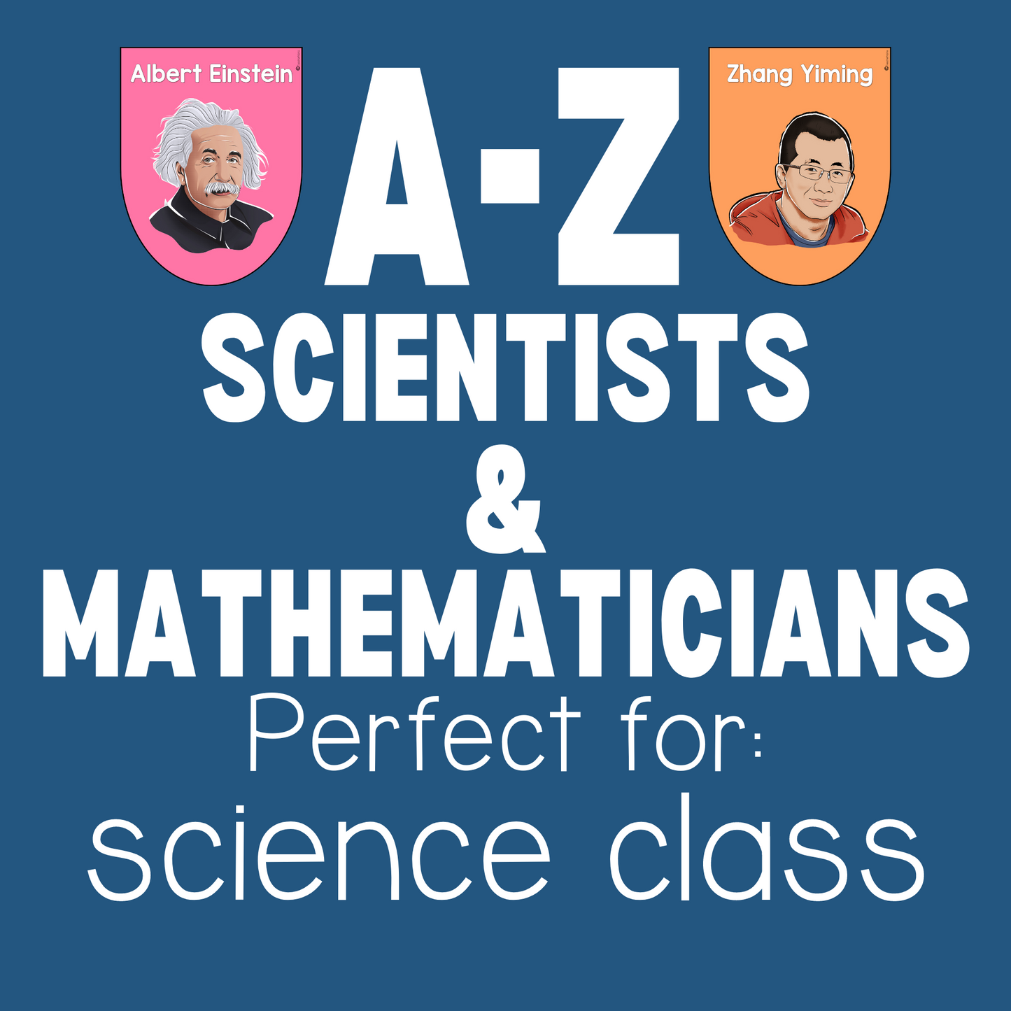 Famous Scientists Poster A-Z