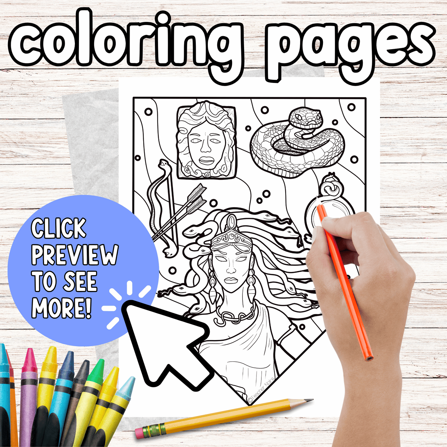 Greek Gods and Goddesses Coloring Pages