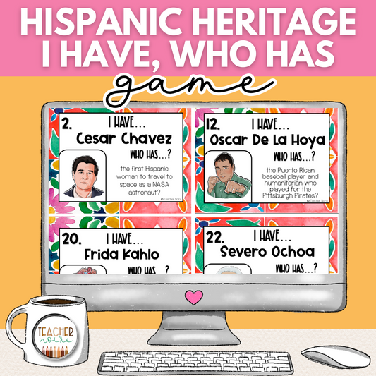 Hispanic Heritage Month Game- I Have, Who Has