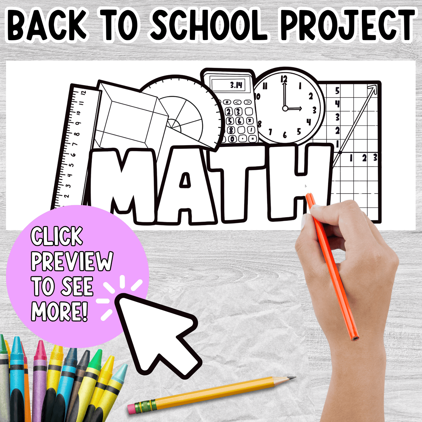 Math All About Me Craft