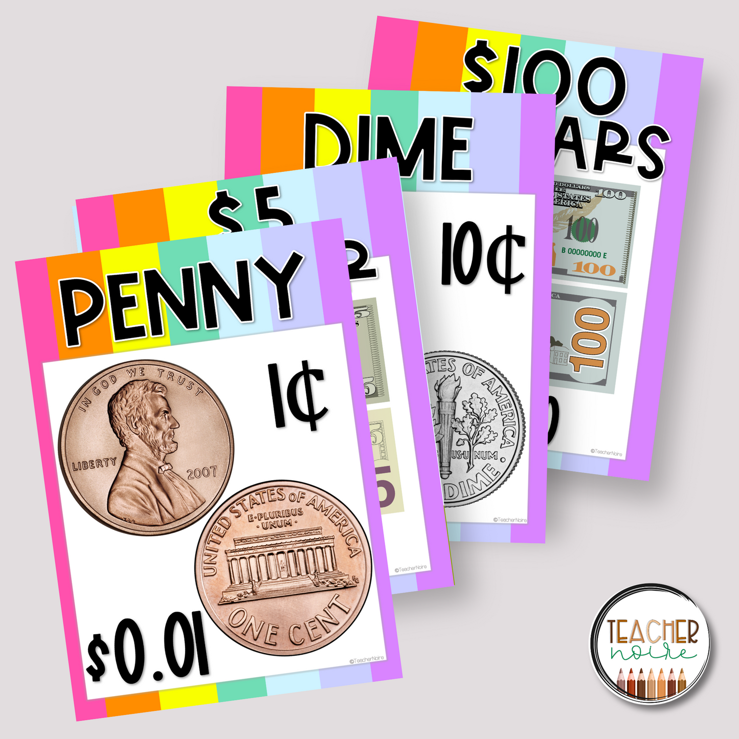 Coins and Bills Poster