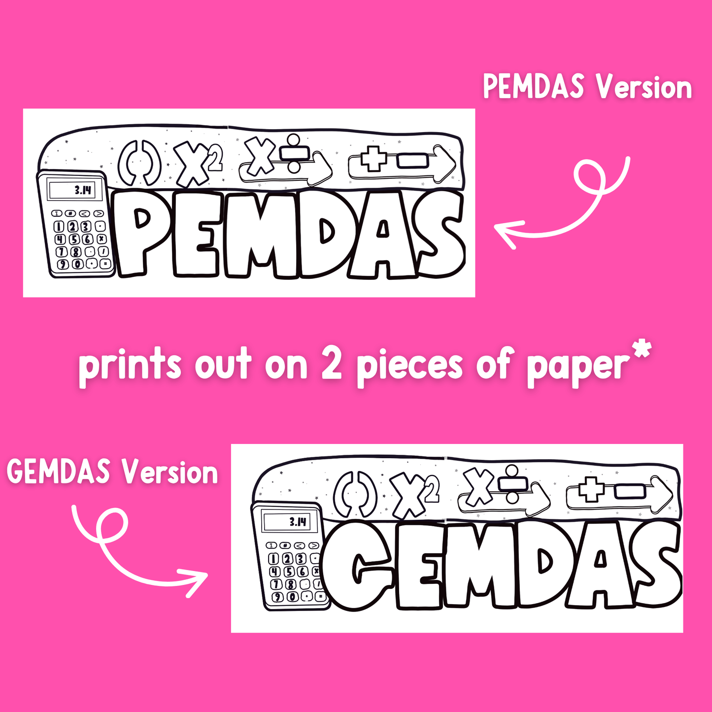 PEMDAS Order of Operations Activity