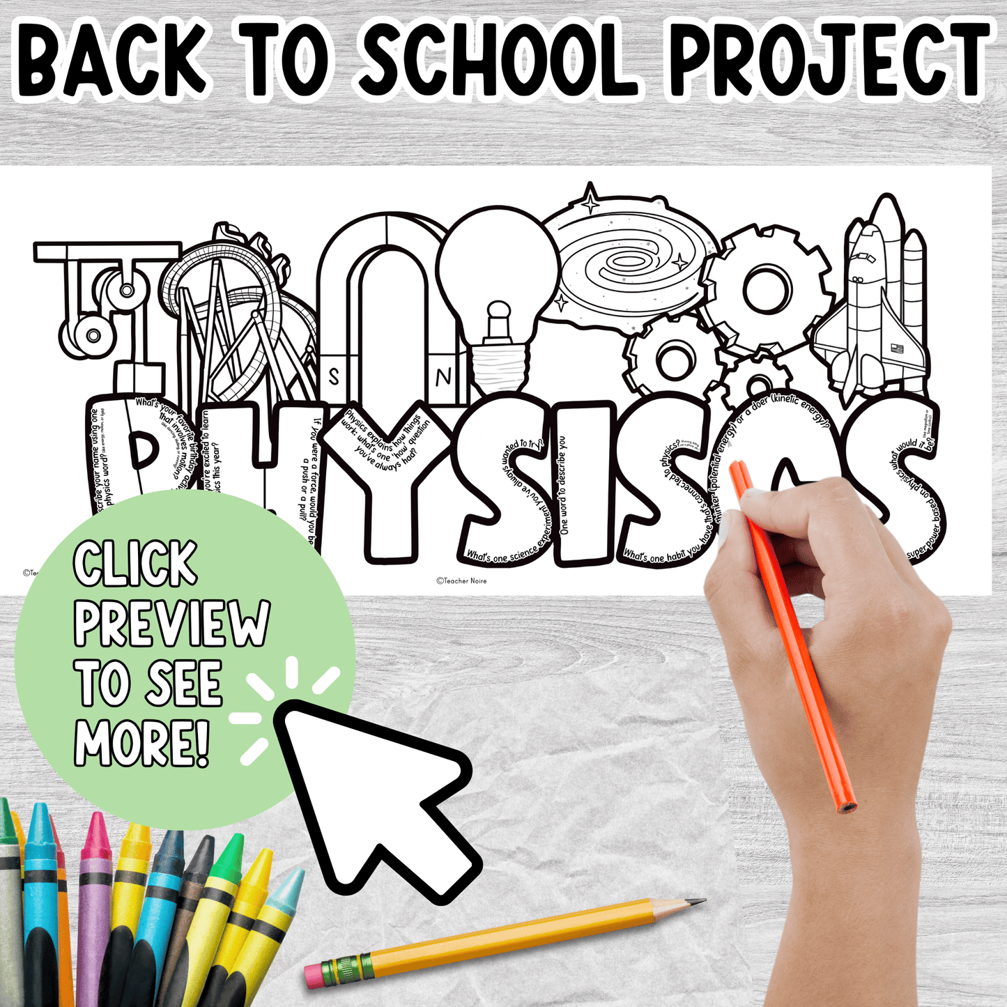 Physics All About Me Craft