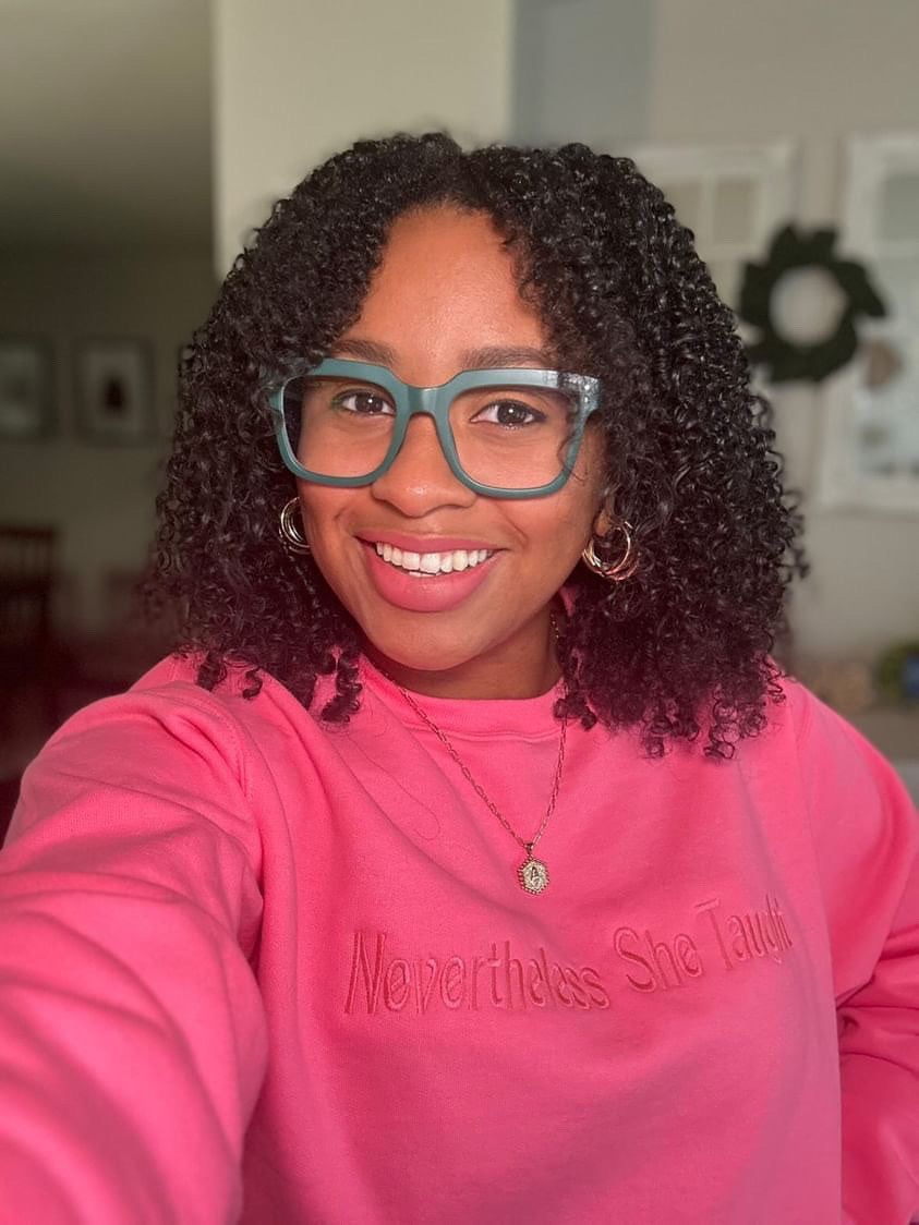 Embroidered Teacher Sweater