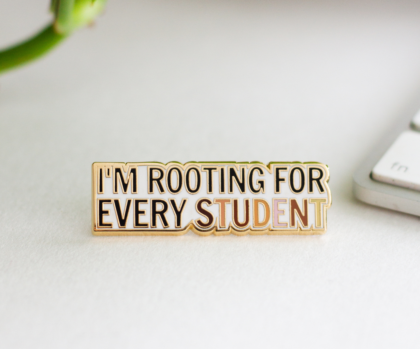 Teacher Enamel Pin-I'm Rooting for Every Student Enamel Pin