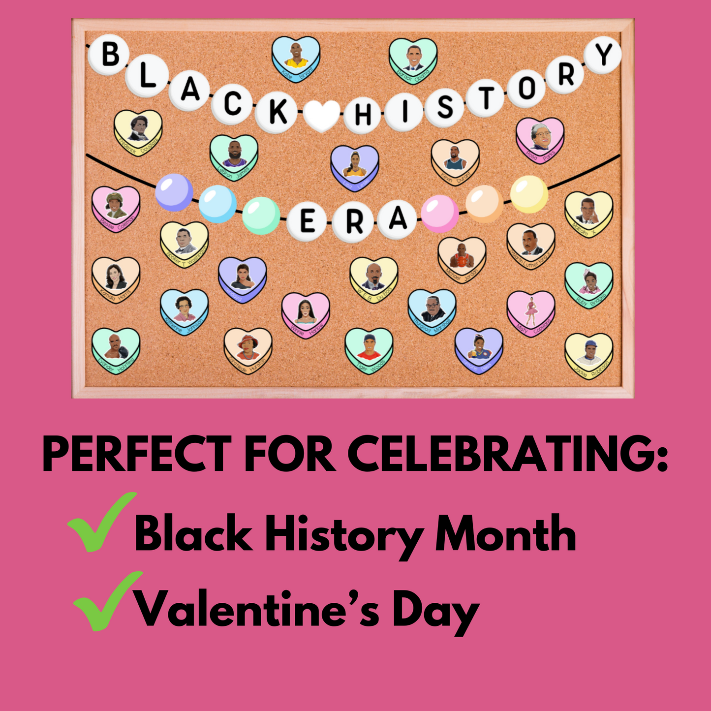 Black History Valentine's Day Eras Tour Bulletin Board