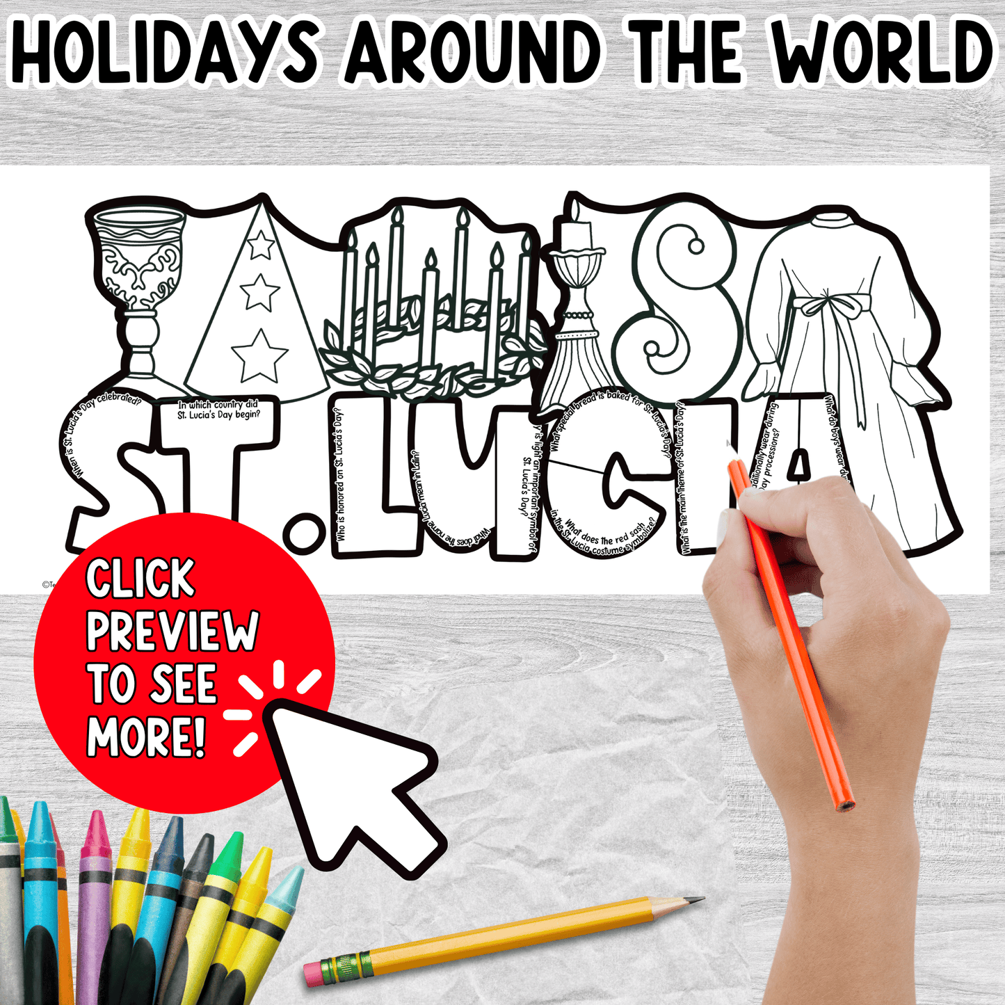 St. Lucia's Day Craft