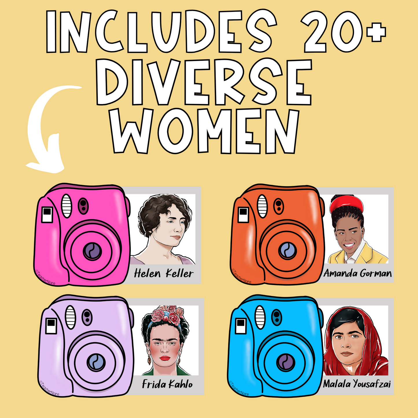 Women's History Month-Snapshot Bulletin Board