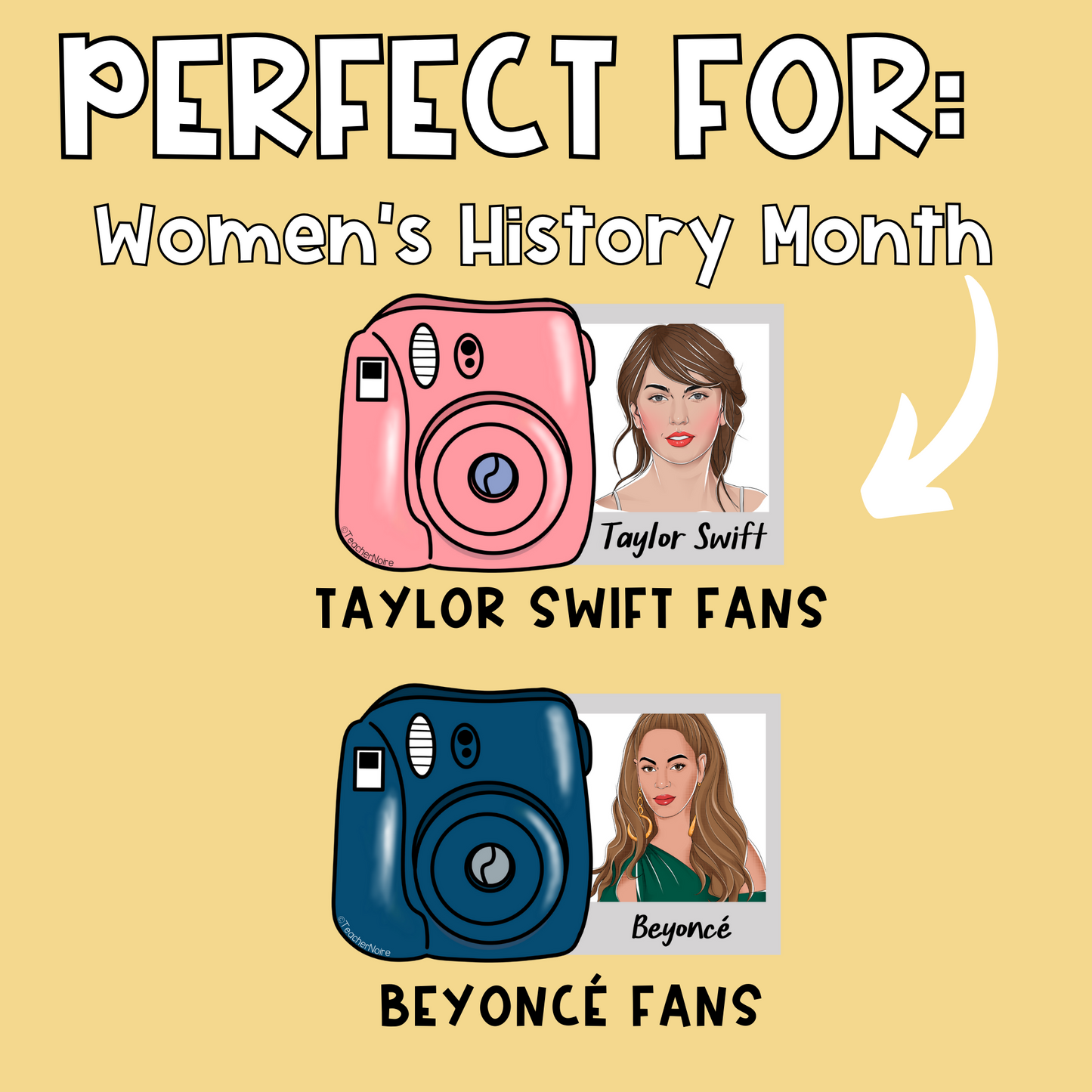 Women's History Month-Snapshot Bulletin Board
