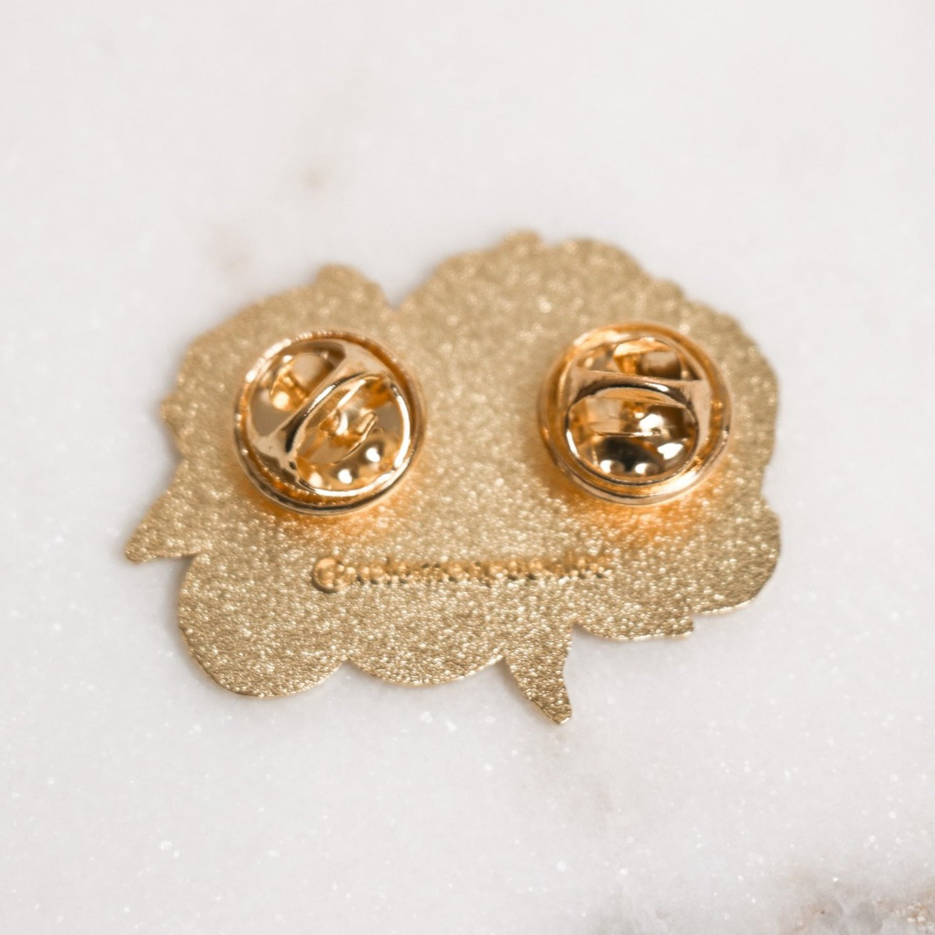 Lemon Peonies Hard Enamel Pin