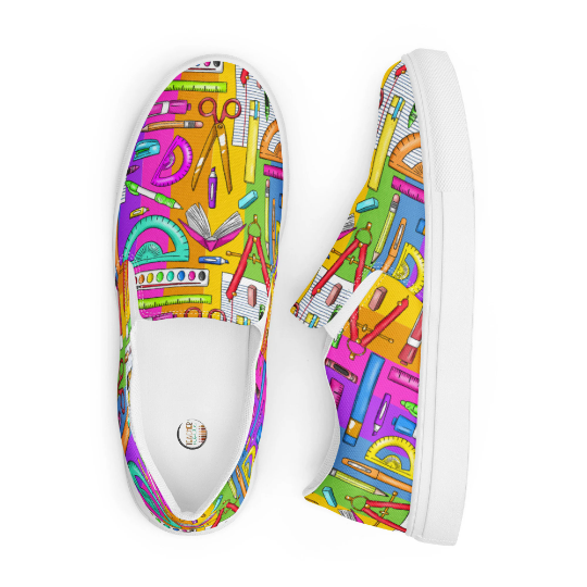 Back to School Custom Rainbow Shoes