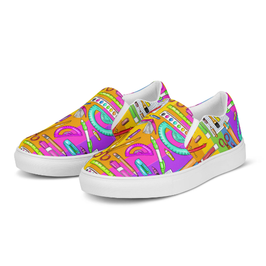 Back to School Custom Rainbow Shoes