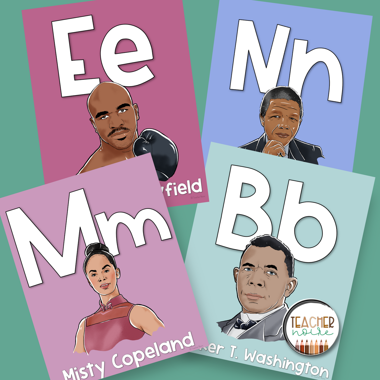 Black History Month Alphabet Poster - Blues
