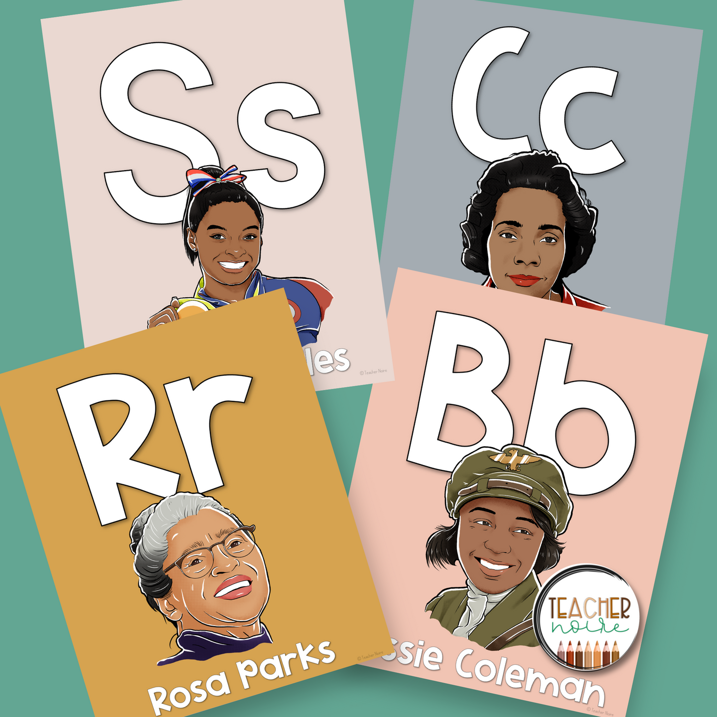 Boho Black History Month Alphabet Poster