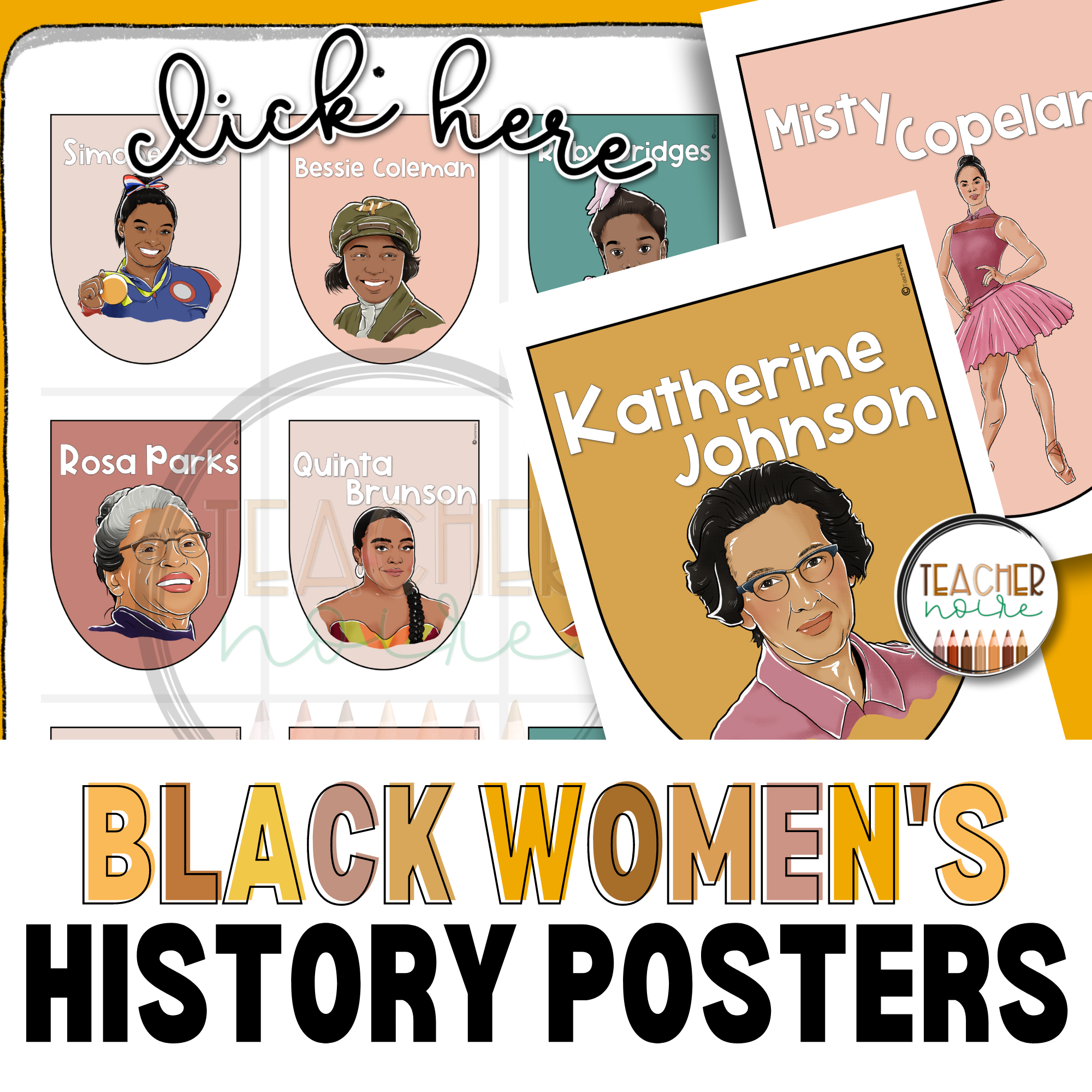 Black Women's History Banner – Teacher Noire