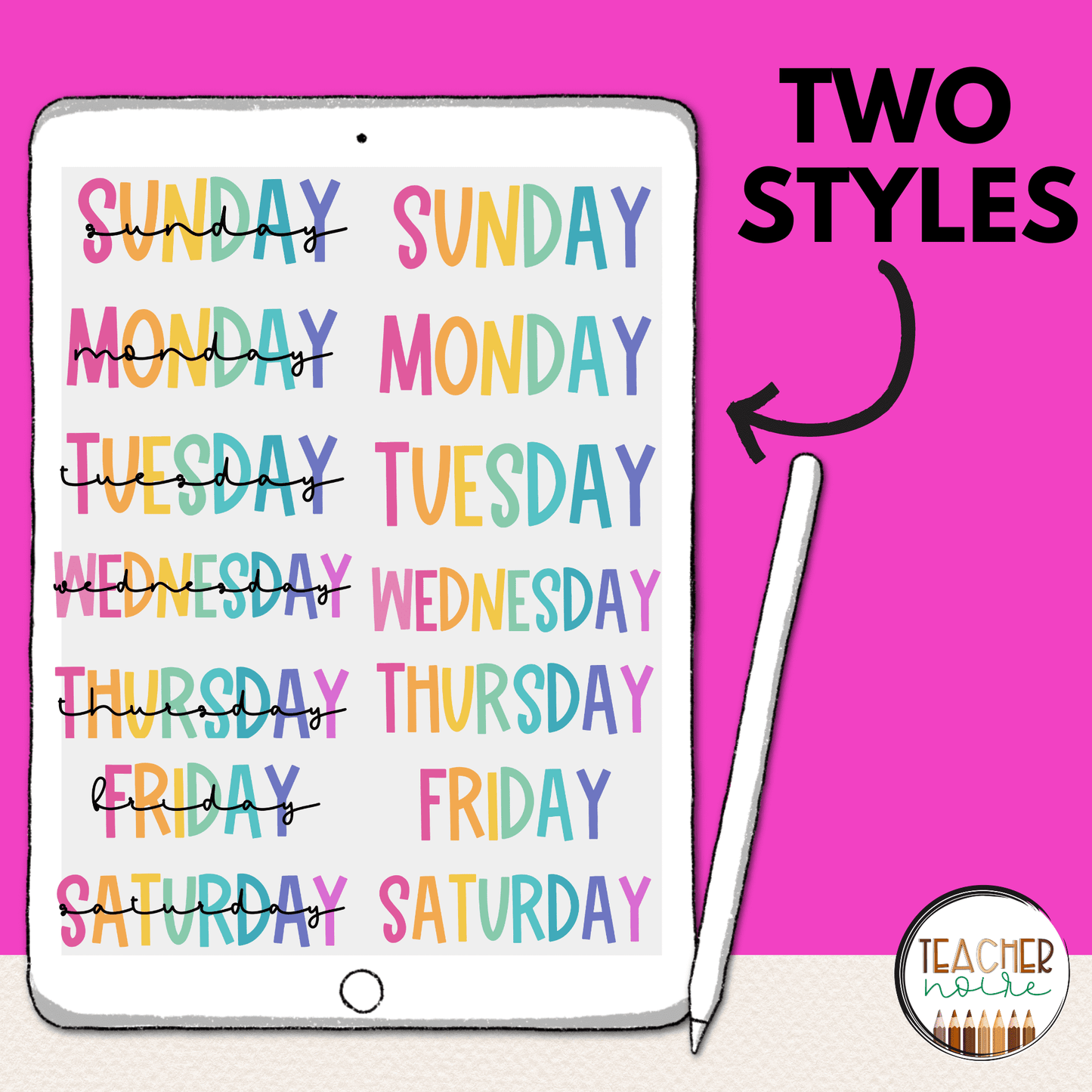 Teacher Life Digital Planner Stickers