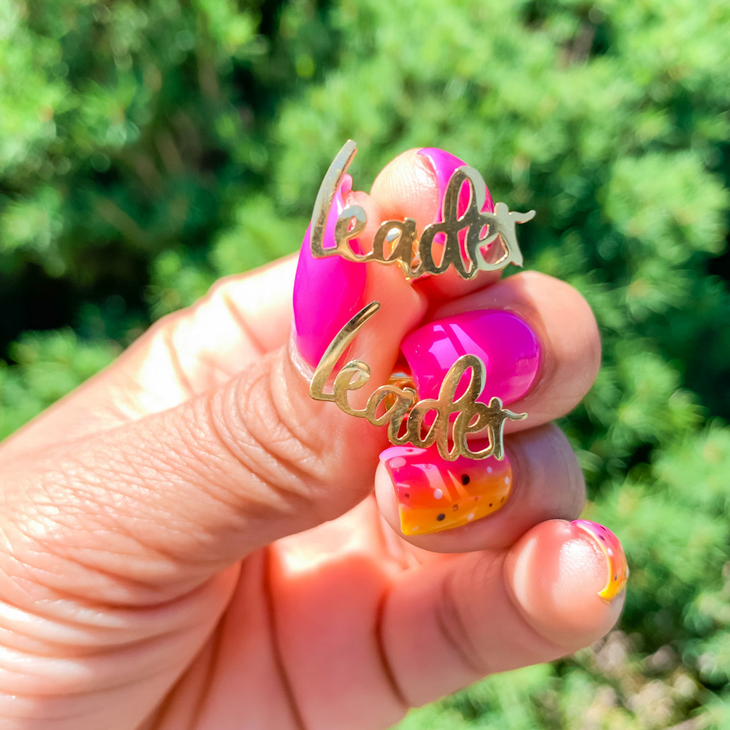 Leader Gold Stud Earrings