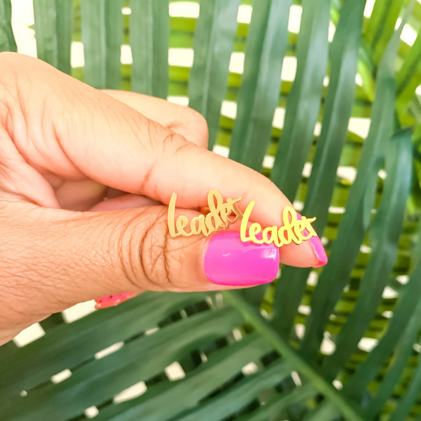 Leader Gold Stud Earrings