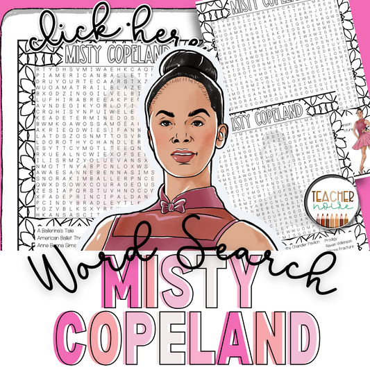 Misty Copeland Word Search