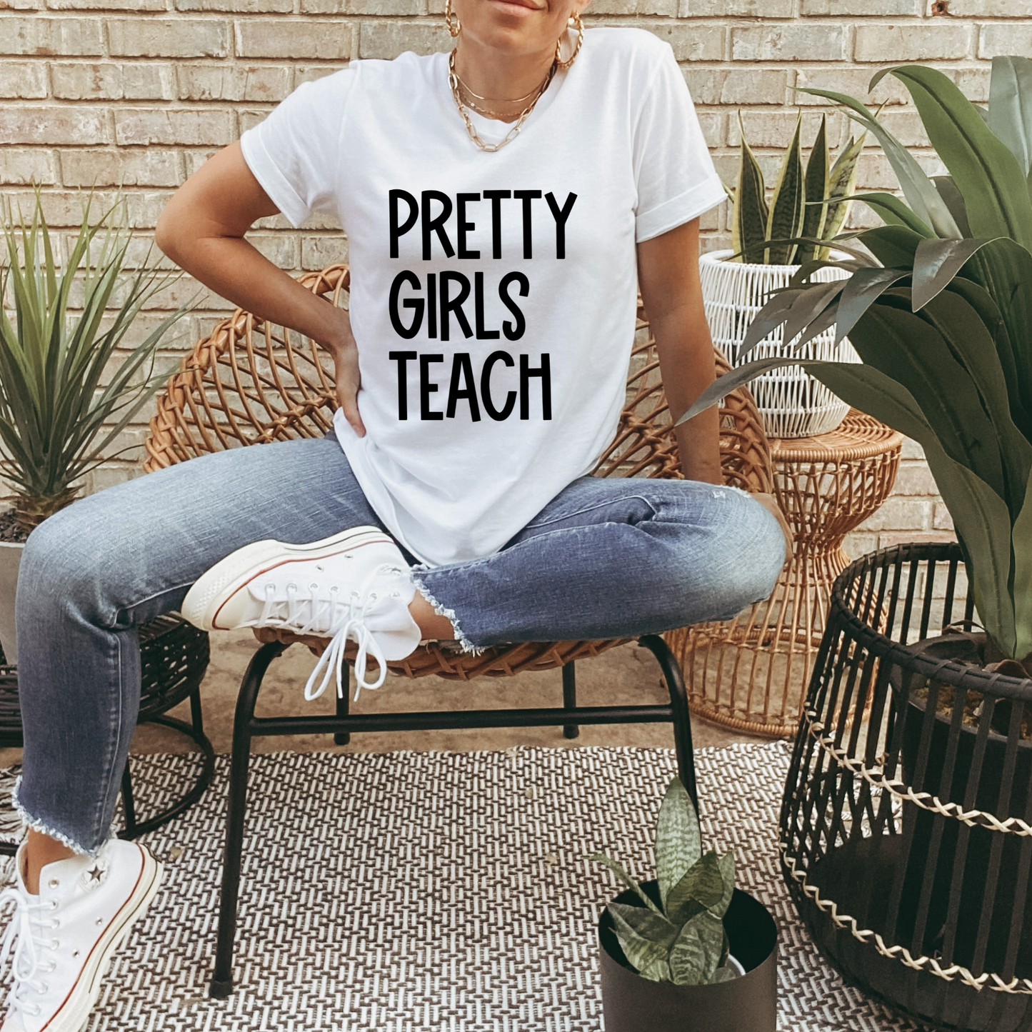 Pretty Girls Teach Teacher Tee