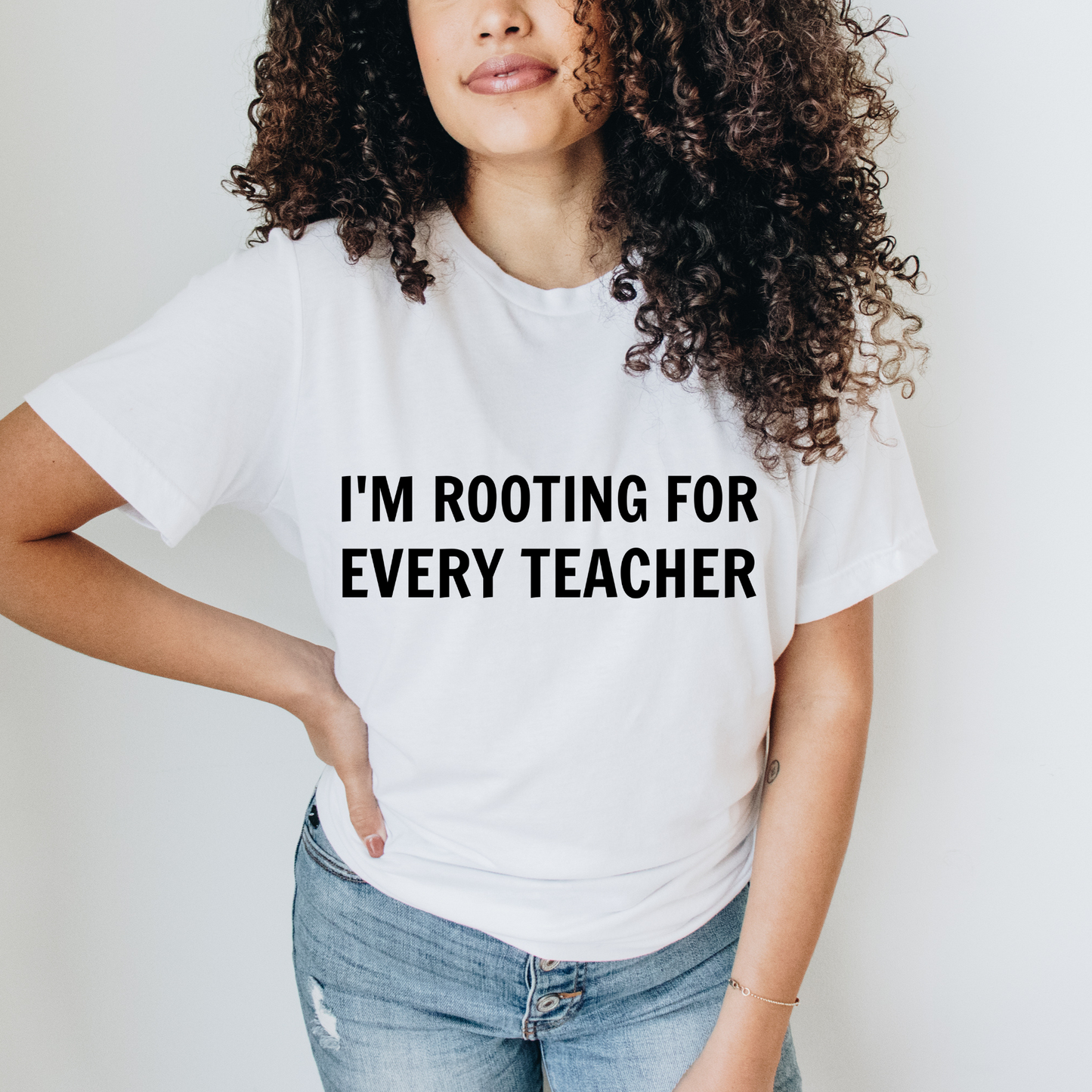 I'm Rooting for Every Teacher Trendy Tee