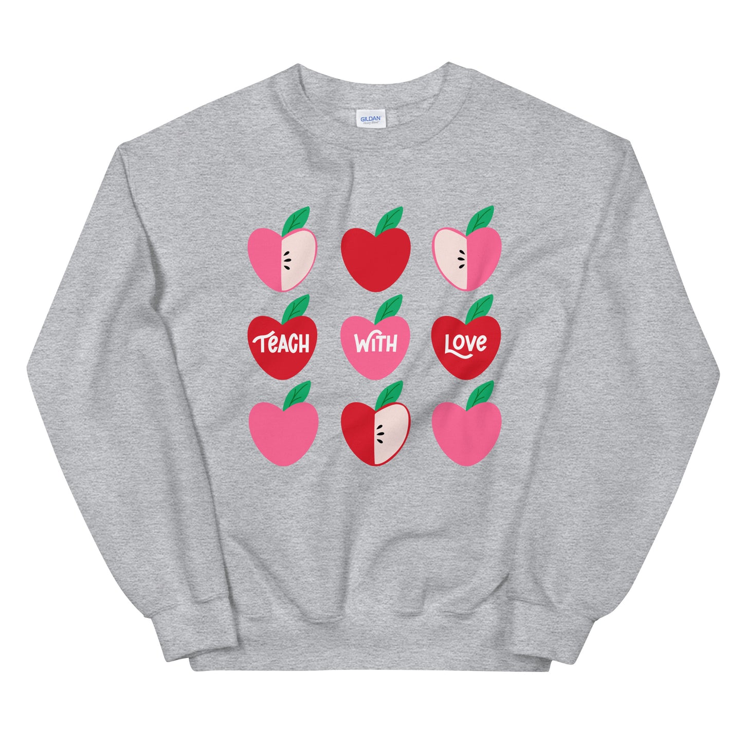 Teach With Love Teacher GRAY Sweater