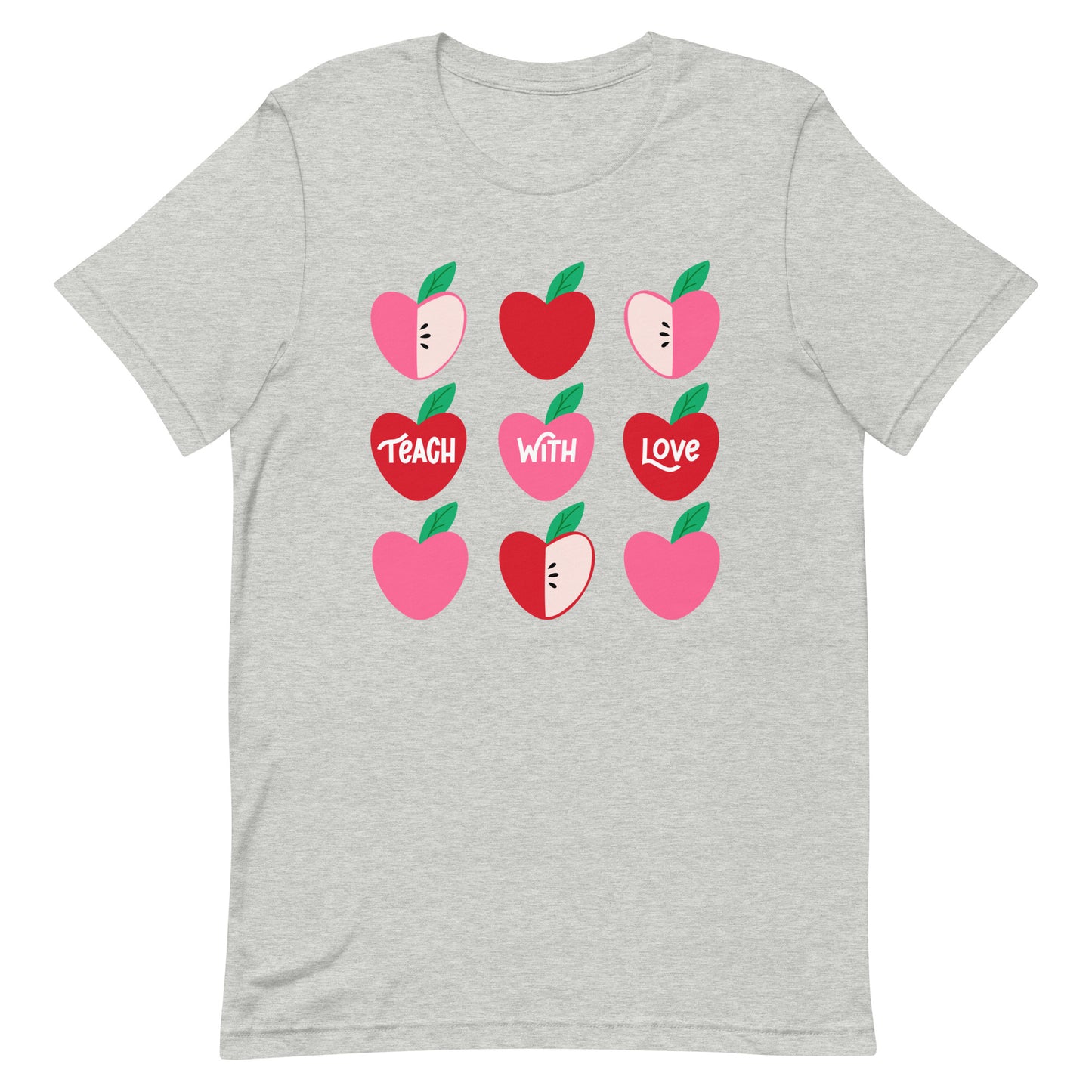 Teach With Love Gray Tshirt