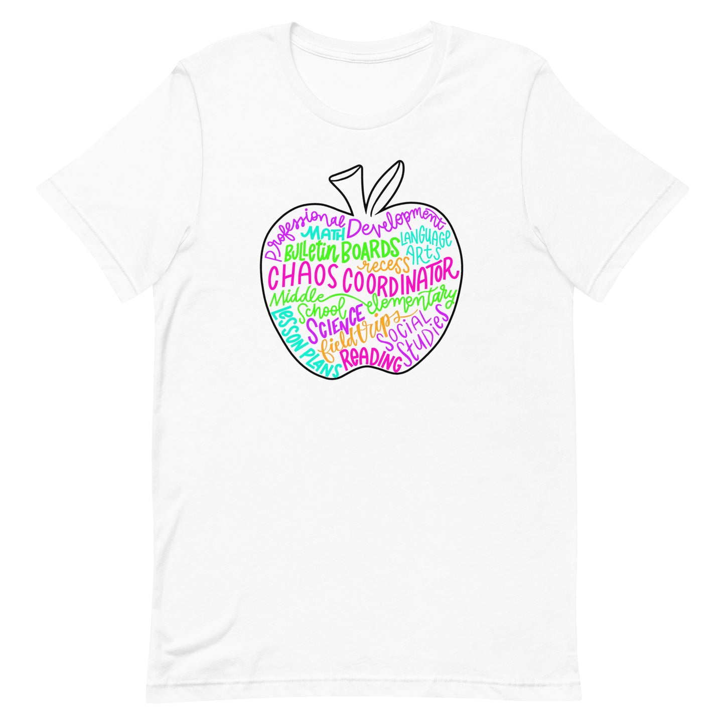 Bright Apple Teacher Life Tee