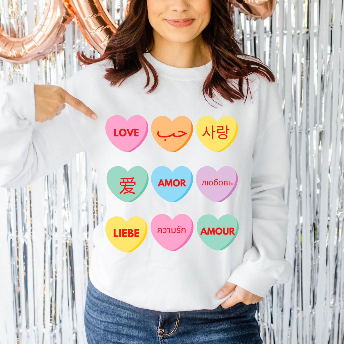 Love in Every Language Valentine's Day Sweater