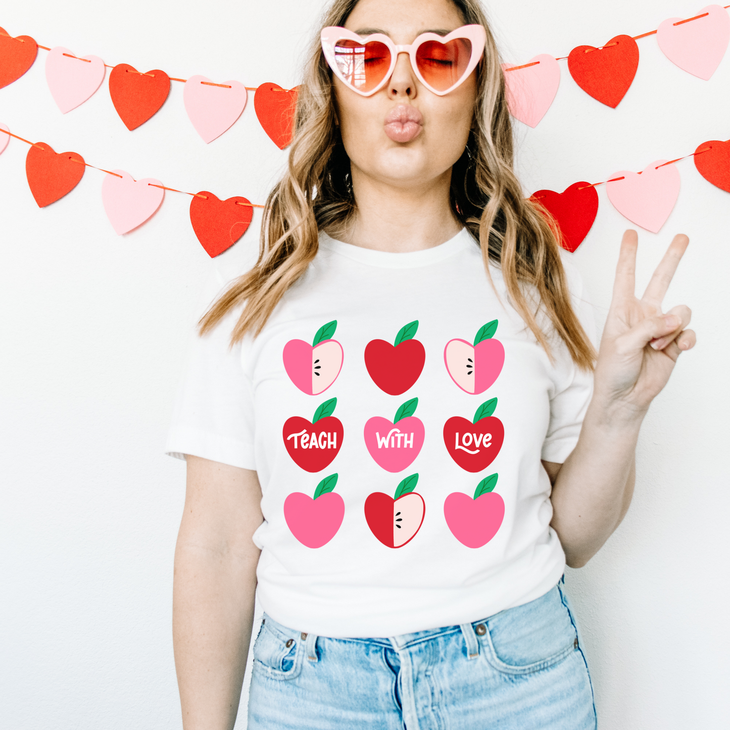 Teach With Love White tshirt