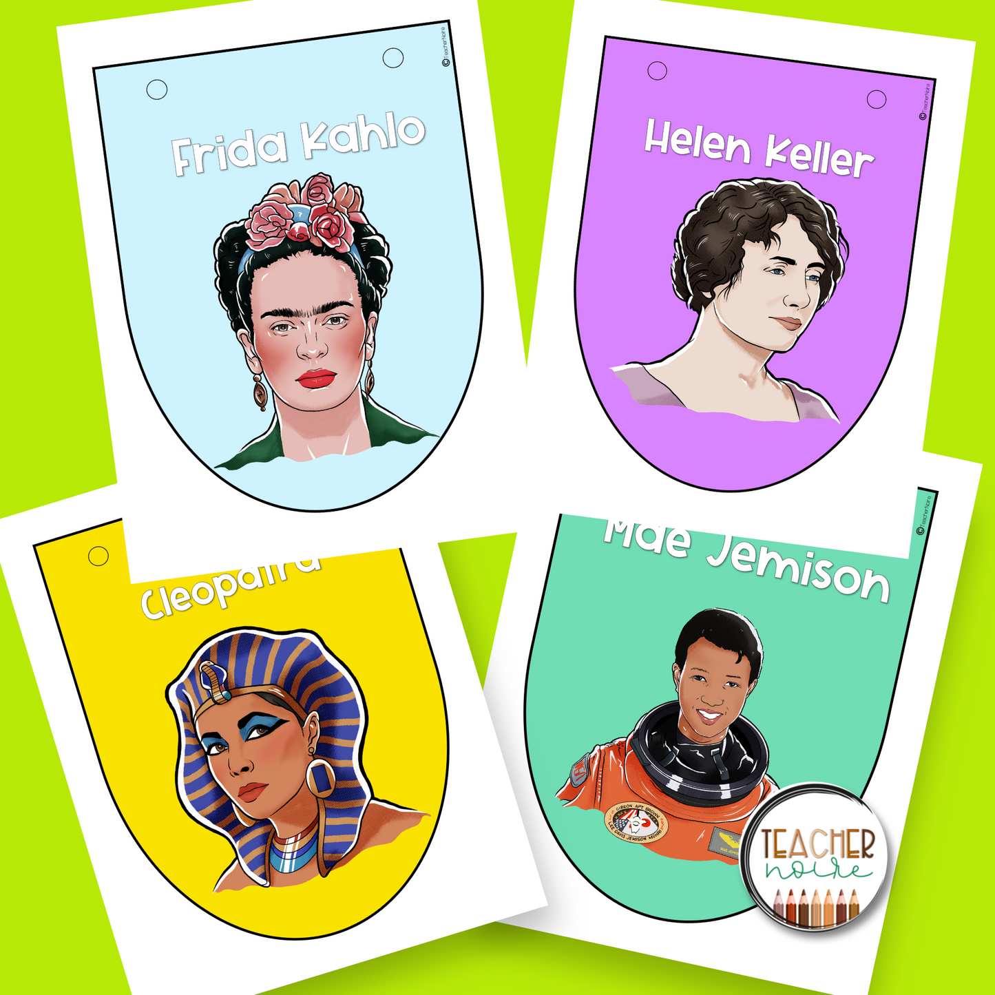 Women's History Month Banner Garland