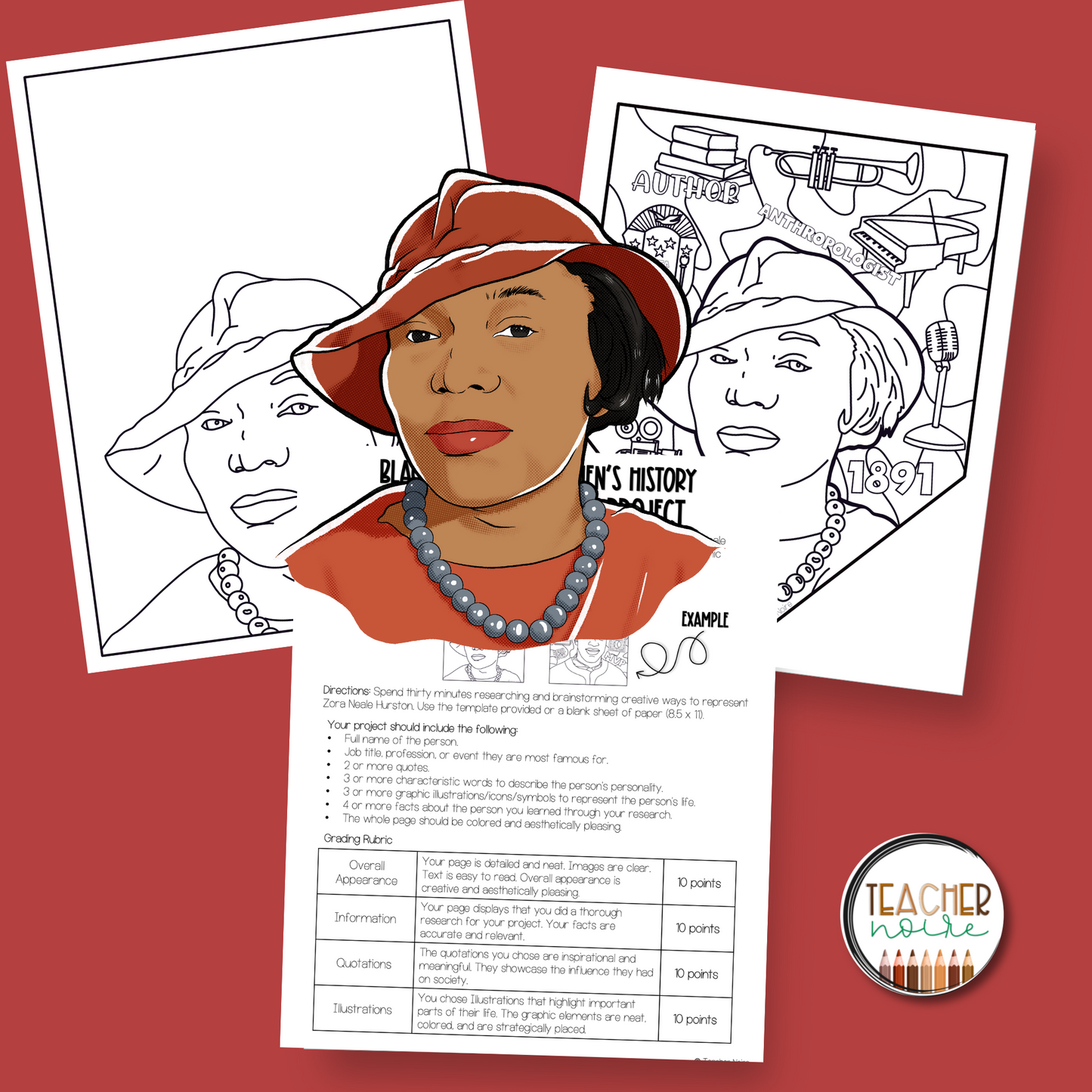 Zora Neale Hurston One Pager