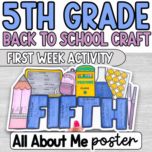 All About Me Craft 5th Grade
