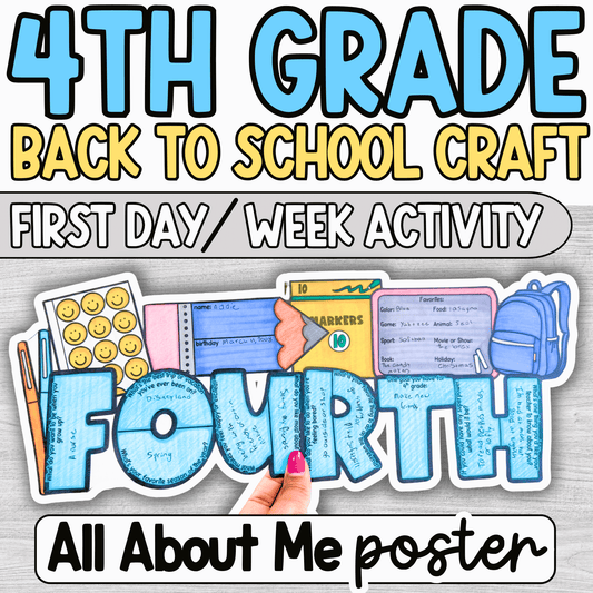 All About Me Craft 4th Grade