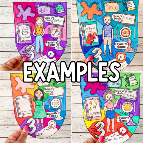 All About Me Coloring Pages – Teacher Noire