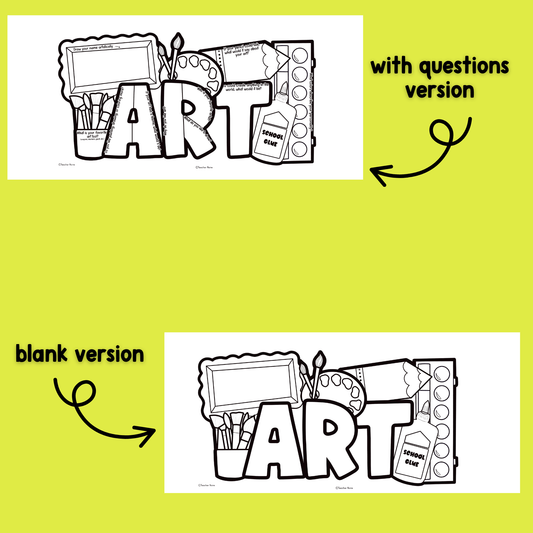 All About Me Art Craft