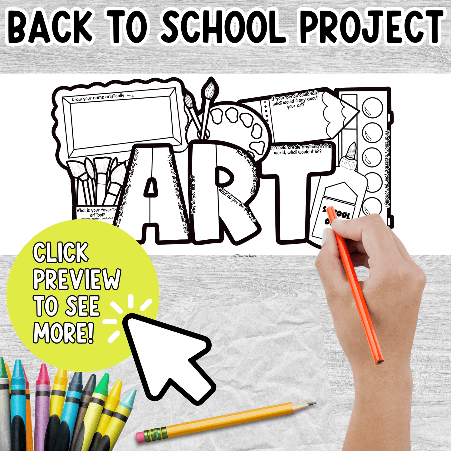 All About Me Art Craft