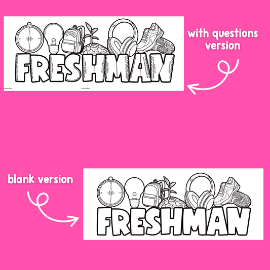 Freshman All About Me Craft