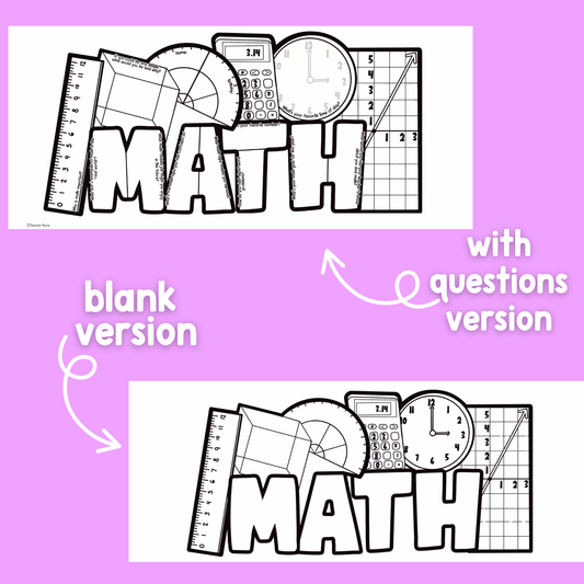 Math All About Me Craft