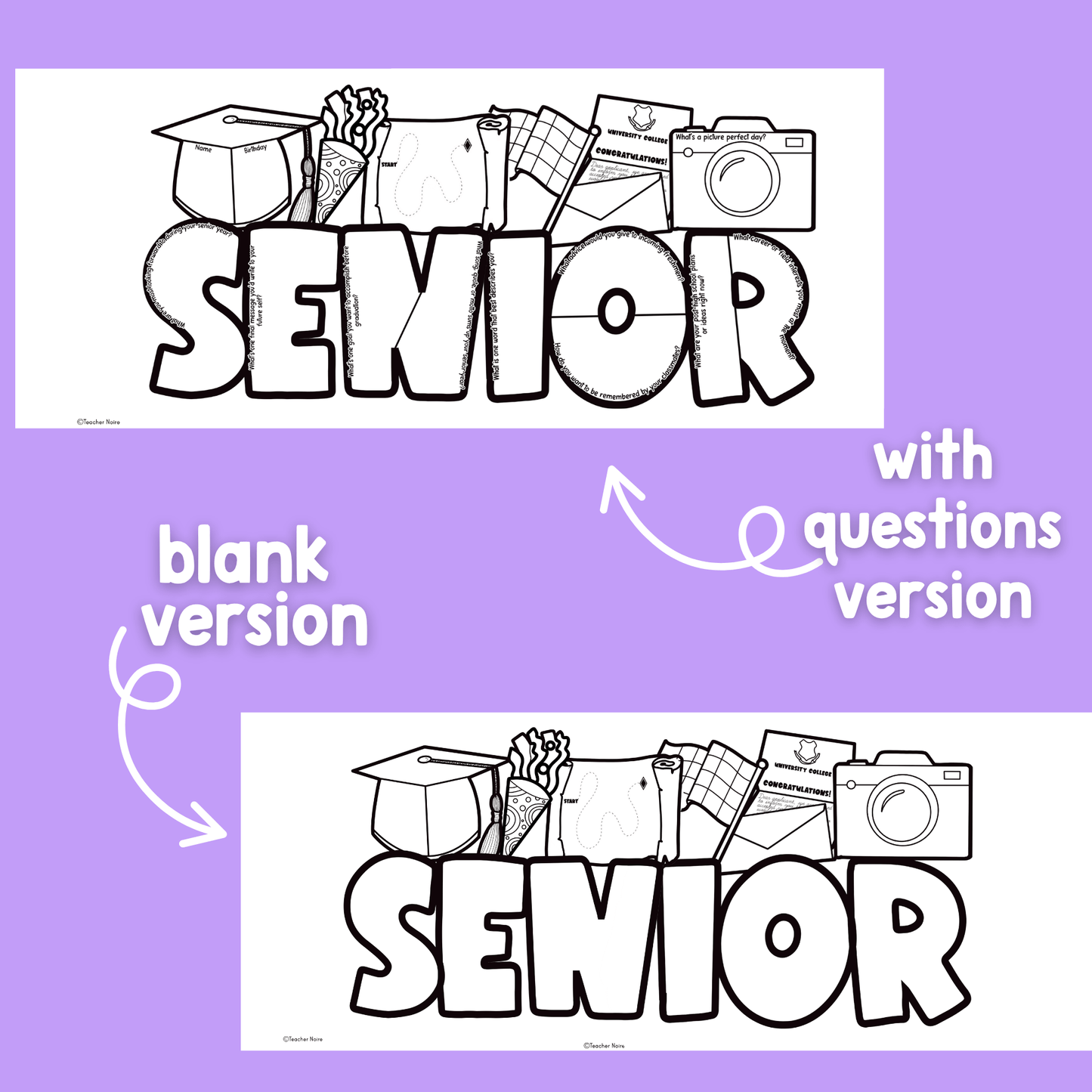 Senior All About Me Craft