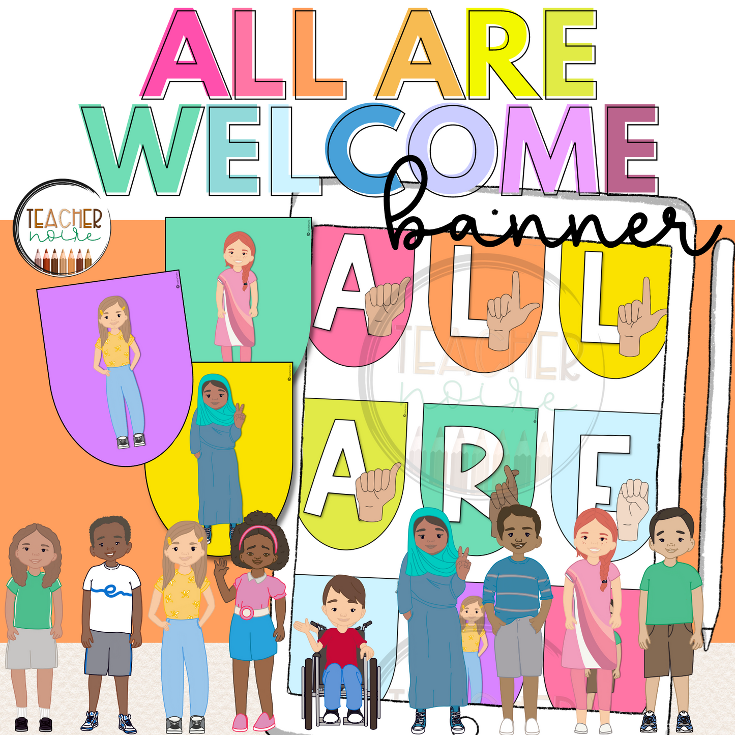 All Are Welcome Here Banner